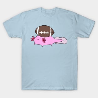 Axolotl and Football T-Shirt